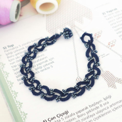 OYA crochet bracelet [RIVIERE] Navy Blue 第1張的照片