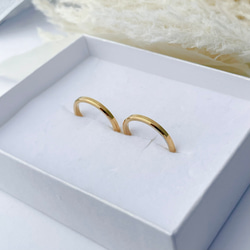 『真実の愛＊金木犀のマリッジリング』 肌に優しい ペアリング 指輪  刻印 結婚指輪 ステンレス ギフト マリッジリング 8枚目の画像