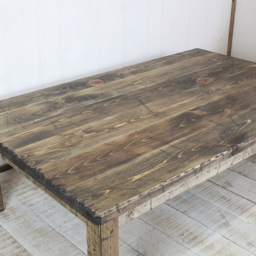 アンティーク風ダメージローテーブル120 ローテーブル・リビング  