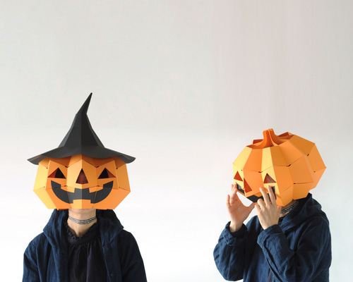 No.585 オーダーマスク　ハロウィン　カボチャ　レインボー　ハンドメイド 06c36a2edcedec3235c95ad990d121