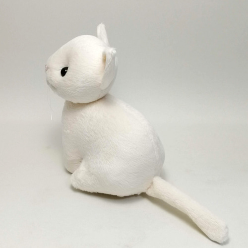 猫ぬいぐるみ「ちびにゃ」白猫 【受注製作】 ぬいぐるみ