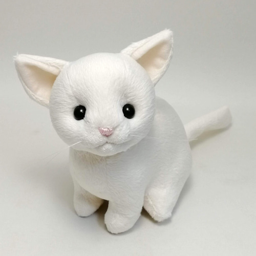 猫ぬいぐるみ「ねこにゃ」白猫 【受注製作】 ぬいぐるみ 猫ぬいぐるみ「ねこにゃ」白猫 【受注製作】 ぬいぐるみ