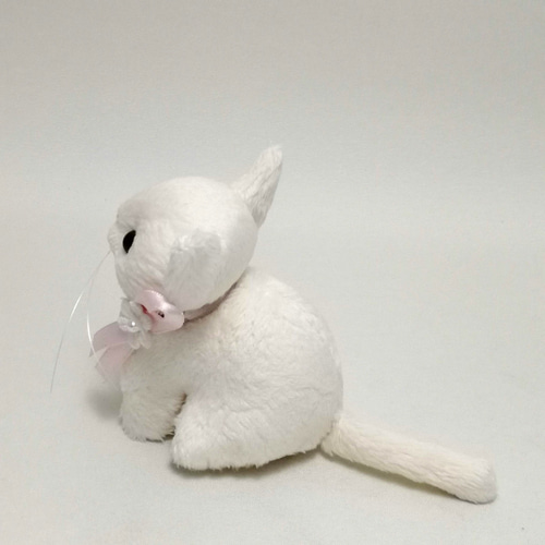 期間限定 数量限定 猫ぬいぐるみ「ちびにゃ」白猫 ぬいぐるみ 【受注製作】 ぬいぐるみ