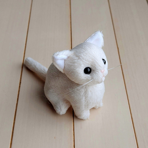 猫ぬいぐるみ「ちびにゃ」白猫 【受注製作】 ぬいぐるみ 猫ぬいぐるみ「ちびにゃ」白猫 【受注製作】 ぬいぐるみ
