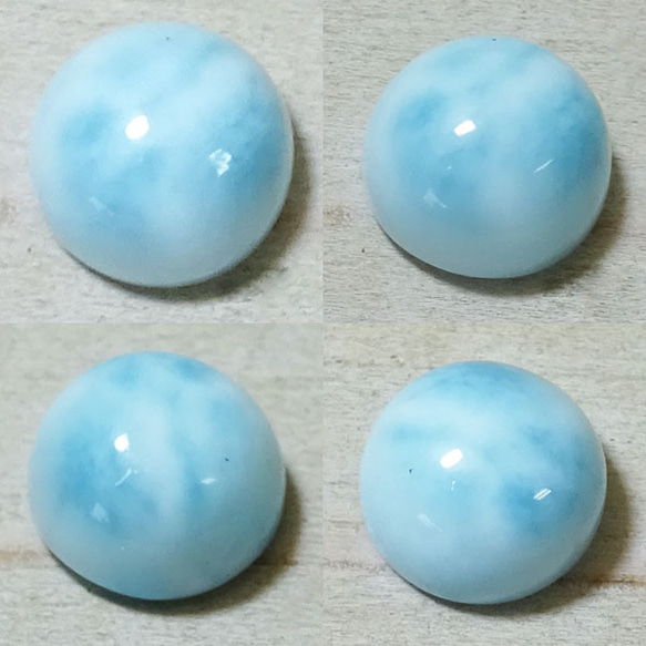 ラリマーバングル　Larimar【受注製作】シルバー 【長さ　約13.5～16cmまで】　atpbns36lar　 7枚目の画像