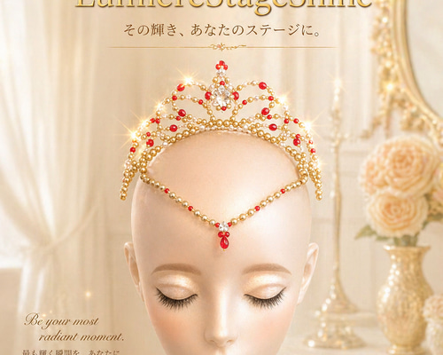 サークル型バレエティアラ☆ ヘッドドレス（アクセサリー） ルミエール