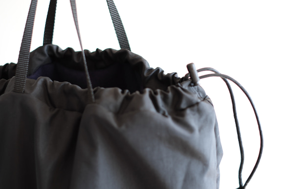 Reversible・３way Laundry bag / ネイビー×ブラック 12枚目の画像
