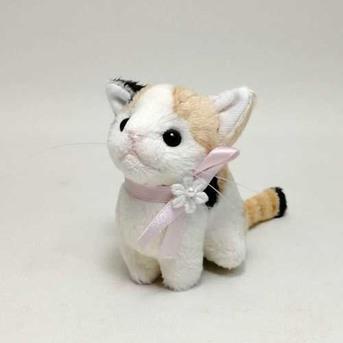 猫ぬいぐるみ「ちびにゃ」三毛猫 【受注製作】 ぬいぐるみ Ficorintan
