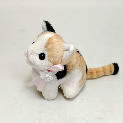 猫ぬいぐるみ「ねこにゃ」三毛猫 【受注製作】 ぬいぐるみ