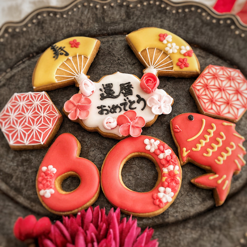 アイシングクッキー ⚈ ̍̑⚈ ̍̑⚈) ・ ・ ・ #アイシング