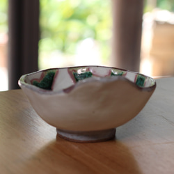 【椿とんすい】ｈ105　美濃焼 織部焼き 土鍋 煮物 盛り鉢 取り鉢 おしゃれ 素敵 結婚祝い 陶芸 4枚目の画像