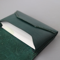 【カラーオーダー】ヌメ革カードケース　-Letter- 4枚目の画像