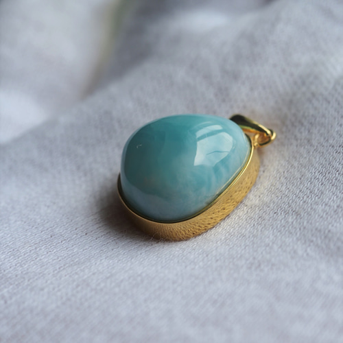 ラリマー18 S925GPペンダントトップ❀ ペンダントトップ