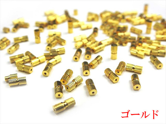 1 螺絲式扣★7mm×3mm/金★弦扣緊固件項鍊連接器端部件 (cluspn-7) 第3張的照片