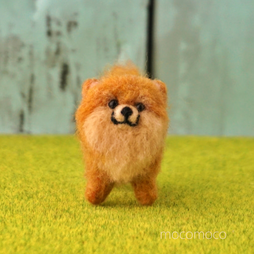 受注制作作品】もこもこマスコット・ポメラニアンのポココ ☆あかころ