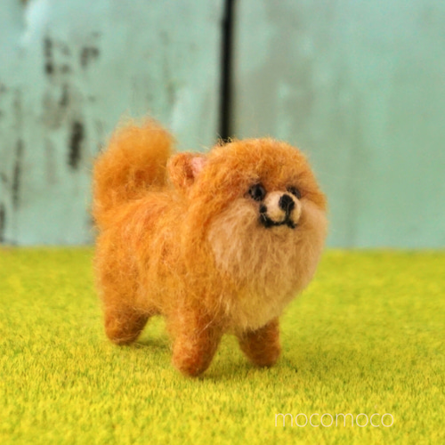受注制作作品】もこもこマスコット・ポメラニアンのポココ ☆あかころ