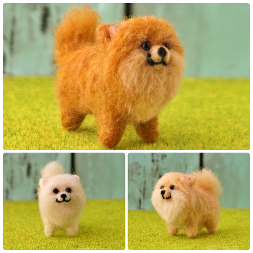 受注制作作品】もこもこマスコット・ポメラニアンのポココ ☆あかころ