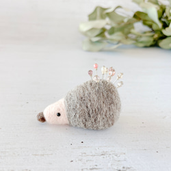 はりねずみのピンクッション（マチ針付き） その他インテリア雑貨