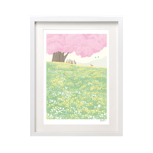 原画☆1点限り☆オリジナル絵画（アクリル画）「the TREE」原画額装品