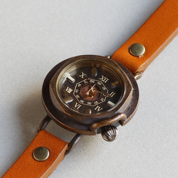 手工手錶對安排WB-007 S / M尺寸MADE IN JAPAN To木皮革 第5張的照片