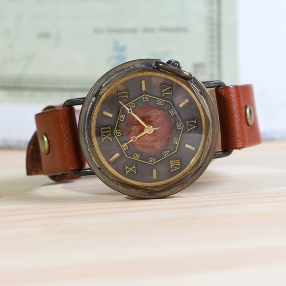 手工手錶對安排WB-007 S / M尺寸MADE IN JAPAN To木皮革 第7張的照片
