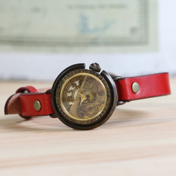 手工手錶對安排WB-008 S / M尺寸MADE IN JAPAN To木皮革 第4張的照片