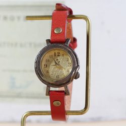 三葉草WB-013 S大小日本製造手工製作的手錶To木皮革 第3張的照片