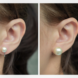 SV925 基礎 棉珍珠耳環(耳夾) 第2張的照片