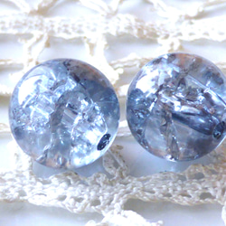 Hibi 藍灰色捷克玻璃珠 2 顆 第1張的照片
