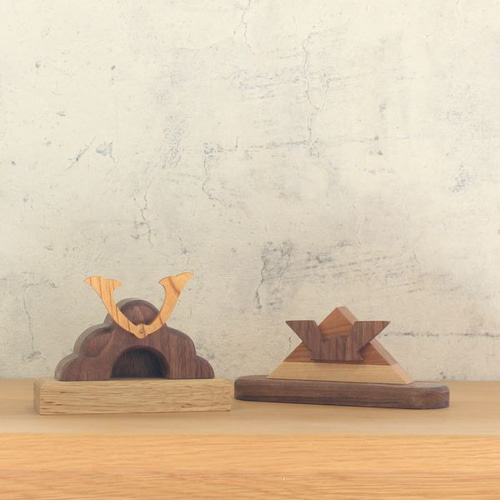 予約販売】兜 オブジェ｜全3種類 木製 置物 モダン こどもの日 端午の