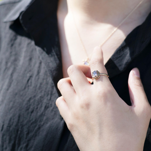 アメトリン 香水瓶モチーフリング【受注製作】 指輪・リング ダブル