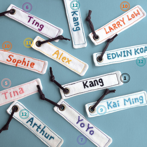 追加サービスB＿ミシン刺繍ネームタグ【10字以内】 生地 My Glück 通販