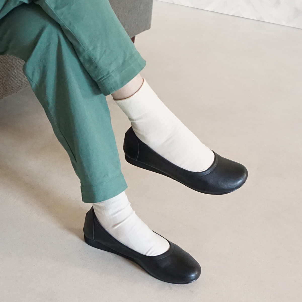 【足元が華やかに♪】HERMES★バレエシューズ