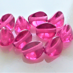 種子：深粉紅捷克玻璃珠（10 顆） 第1張的照片
