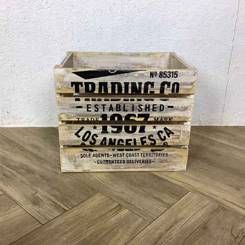 ビィンテージ　木箱　小物入れ　収納家具 maisonplus_lfs-478