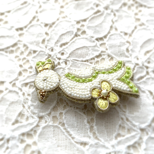 Fiorangelo ゴールド ビーズ刺繍 ミュール フレンチワイヤーソフトラフコイル 200cm1mm ミディアムLtG