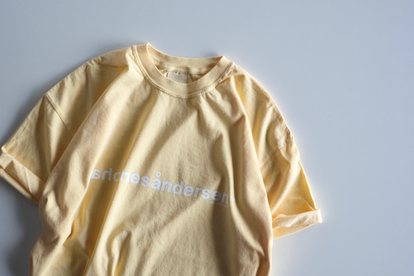 ヴィンテージライクLOGO Tシャツ / ユニセックス / バター 2枚目の画像
