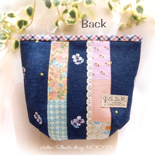 希少 COACH デニムフラワーポーチ COACH】コーチ デニム ペブルレザー ベネット ペインテッド