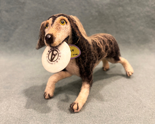 羊毛フェルト サルーキ 犬 サルキー 】 ミニチュア ドールハウス 羊毛