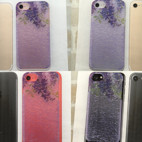 透かし和紙・桜柄スマホケースiPhone16/iPhoneXR/iPhone14