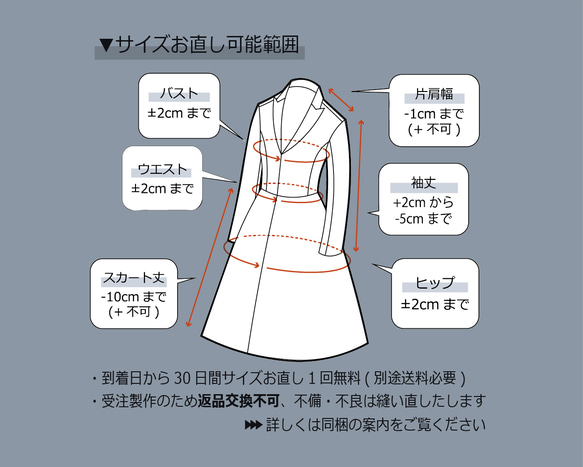 [訂單項目]V領蕾絲袖合身喇叭形連身裙[FS面料+柔軟蕾絲] 第9張的照片