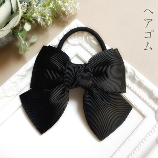 アトレリボンヘアゴム（BLACK） アトレリボンヘアゴム（BLACK）
