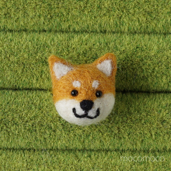 フェルティングリング・柴犬（赤））☆羊毛フェルト☆あかころ☆akatin