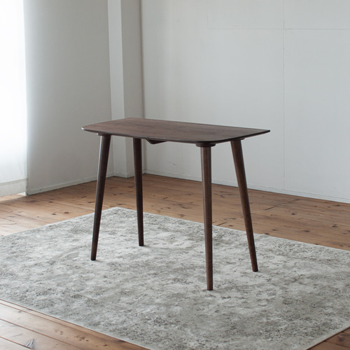 ウォールナット色　カウンターテーブル　幅90 パソコンデスク　ハンドメイド ウォールナット色 カウンターテーブル 幅90 パソコンデスク