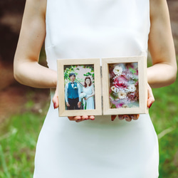 【両親への感謝状】　フルール　フラワーフォトボックス 【Sサイズ】　贈呈品 結婚式 両親 ウェディング プレゼント 3枚目の画像