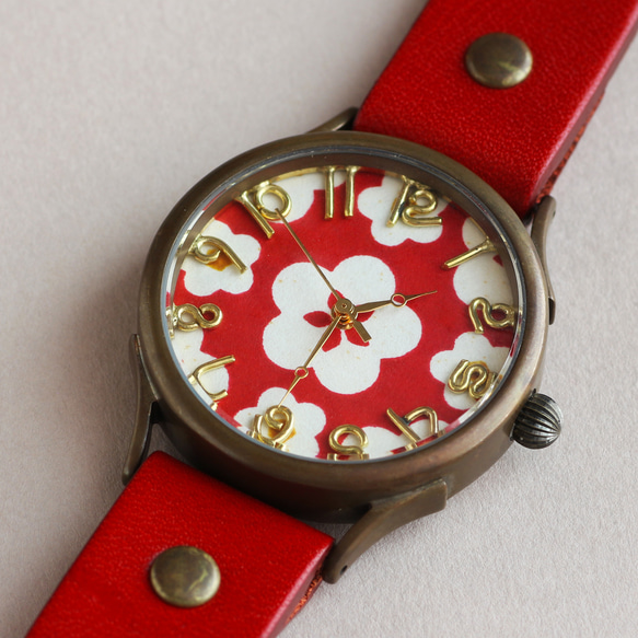 國產Kyochiyogami錶盤Ume WJ-004 L尺寸MADE IN JAPAN手工手錶chi木皮革 第3張的照片