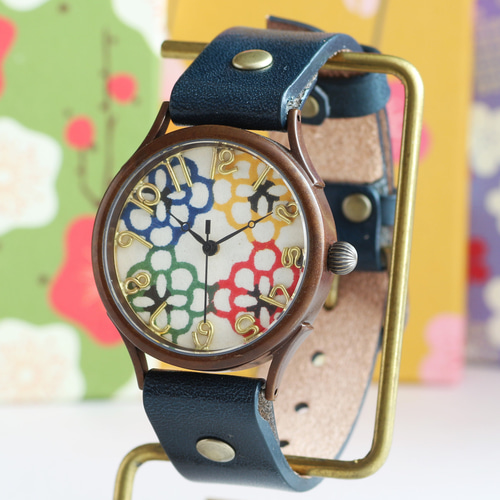 工芸品 金彩銀彩で作るハンドメイドウォッチ 文字盤 「黄緑 工芸品 金彩銀彩で作るハンドメイドウォッチ 文字盤 「黄緑