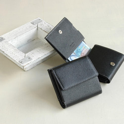 【刻印可】お札と小銭が同時に取り出せる！コンパクト財布　エンボス　MH1271 2枚目の画像