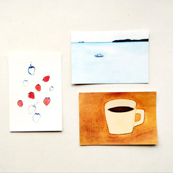 ①「コーヒータイム」ポストカード※同柄3枚 8枚目の画像