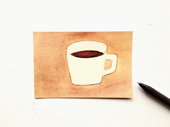 ①「コーヒータイム」ポストカード※同柄3枚 3枚目の画像